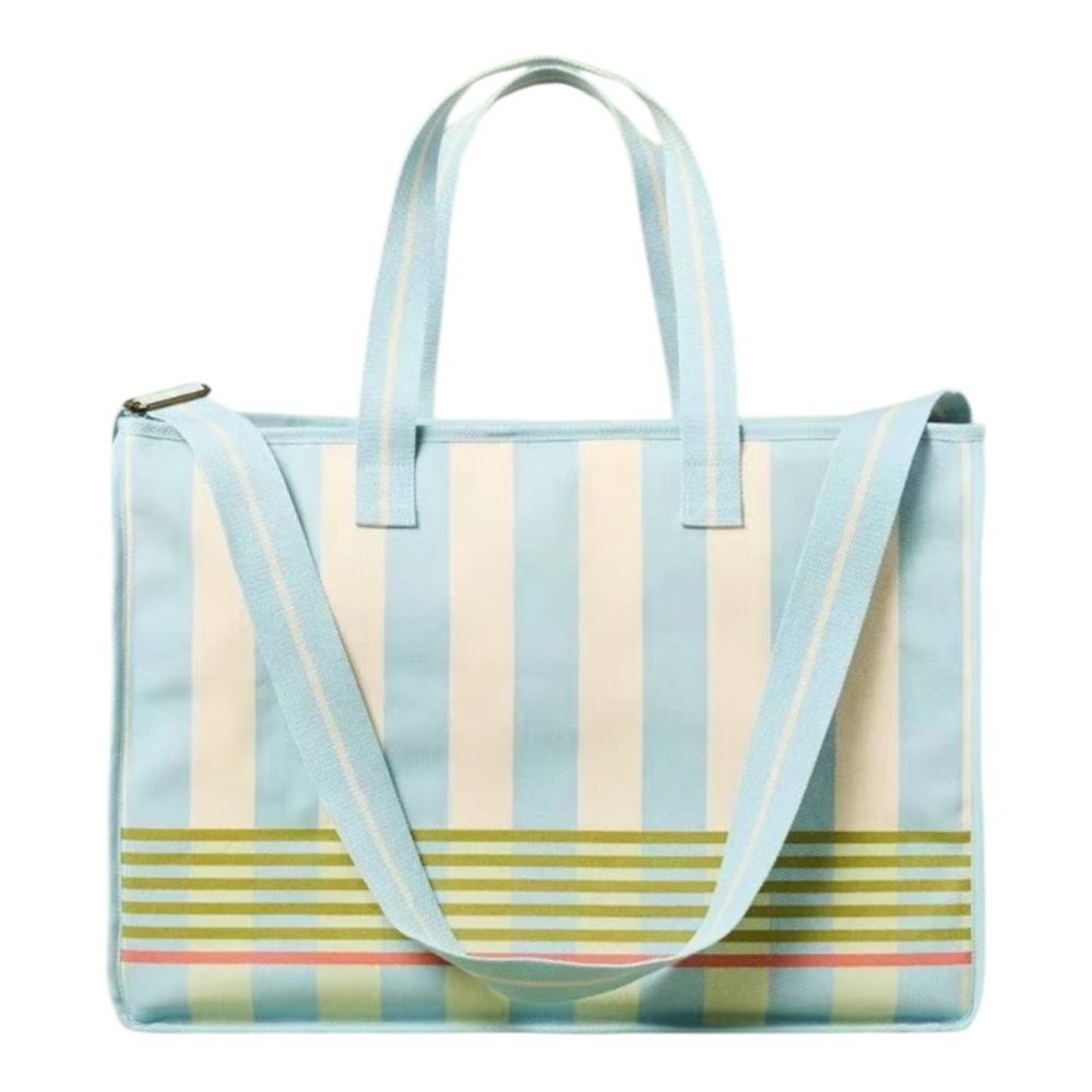 Hearth & Hand Cross Stripe Carry-All Tote
